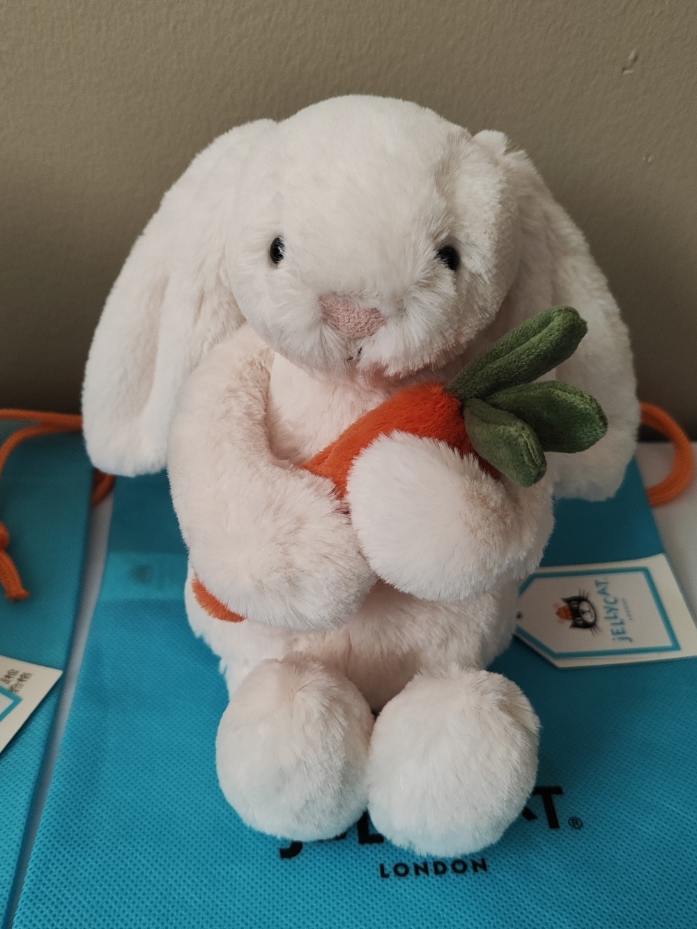 small Bashful Carrot Bunny